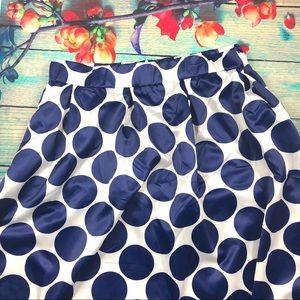 Persun Blue & White Maxi Skirt